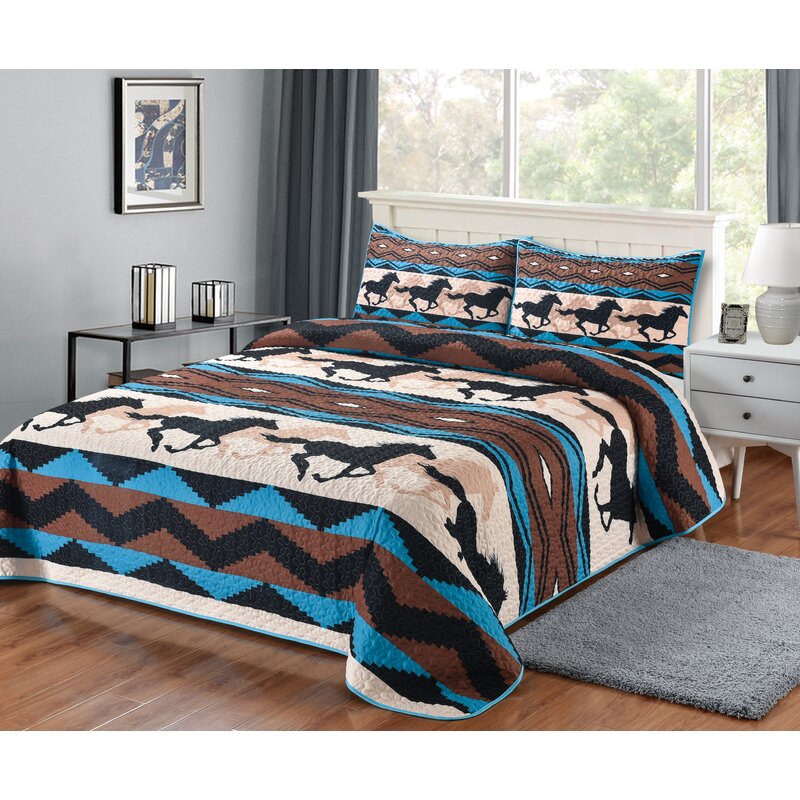 Boho Tribal Quilt on sale Bed Set